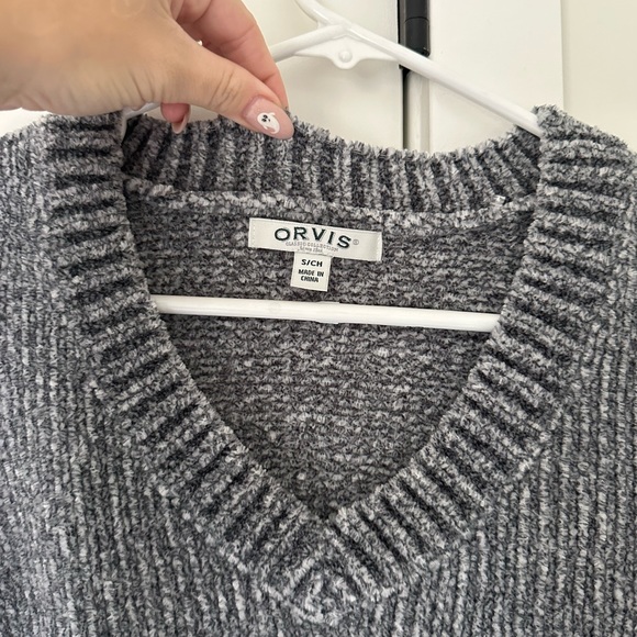 Orvis Chenille V-Neck Sweater - Picture 2 of 4
